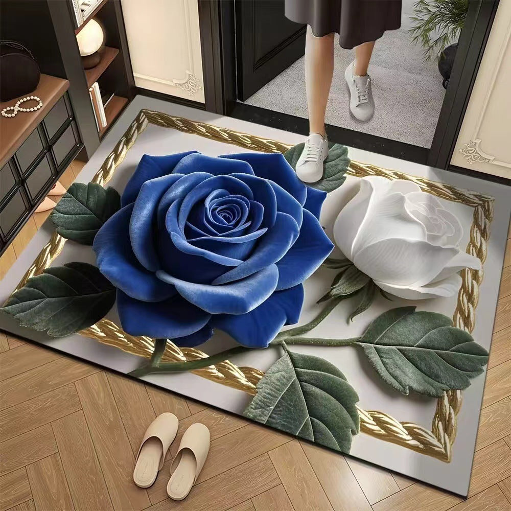 Elegant Floral Design Area Rug