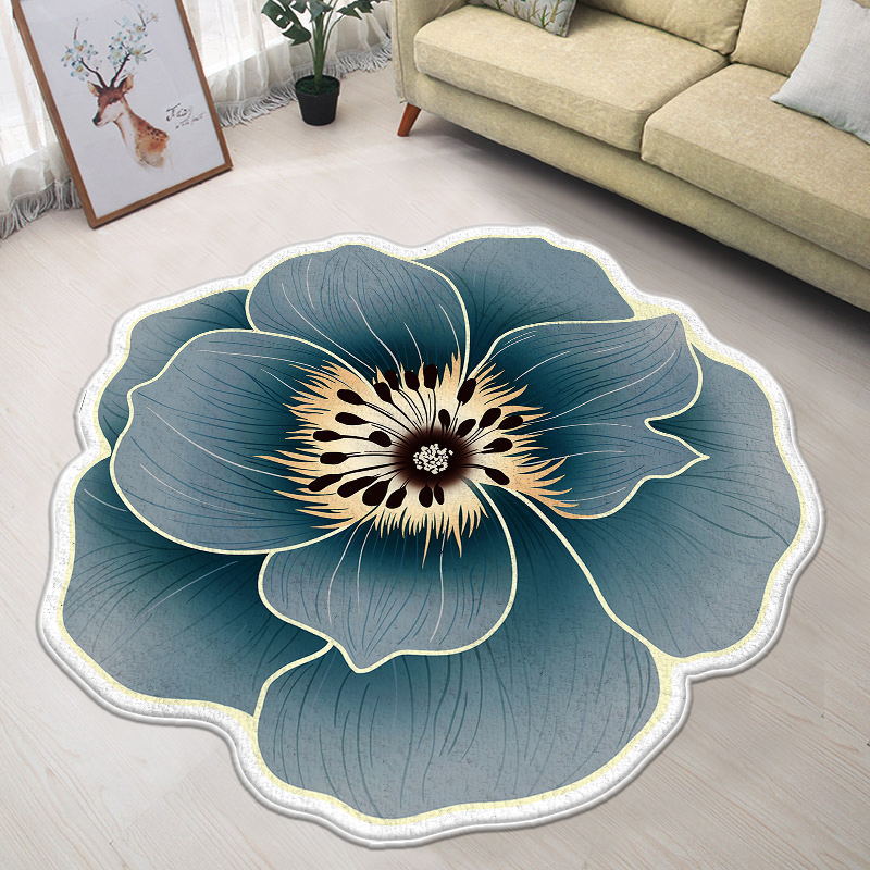 Floral-Inspired Decorative Mat