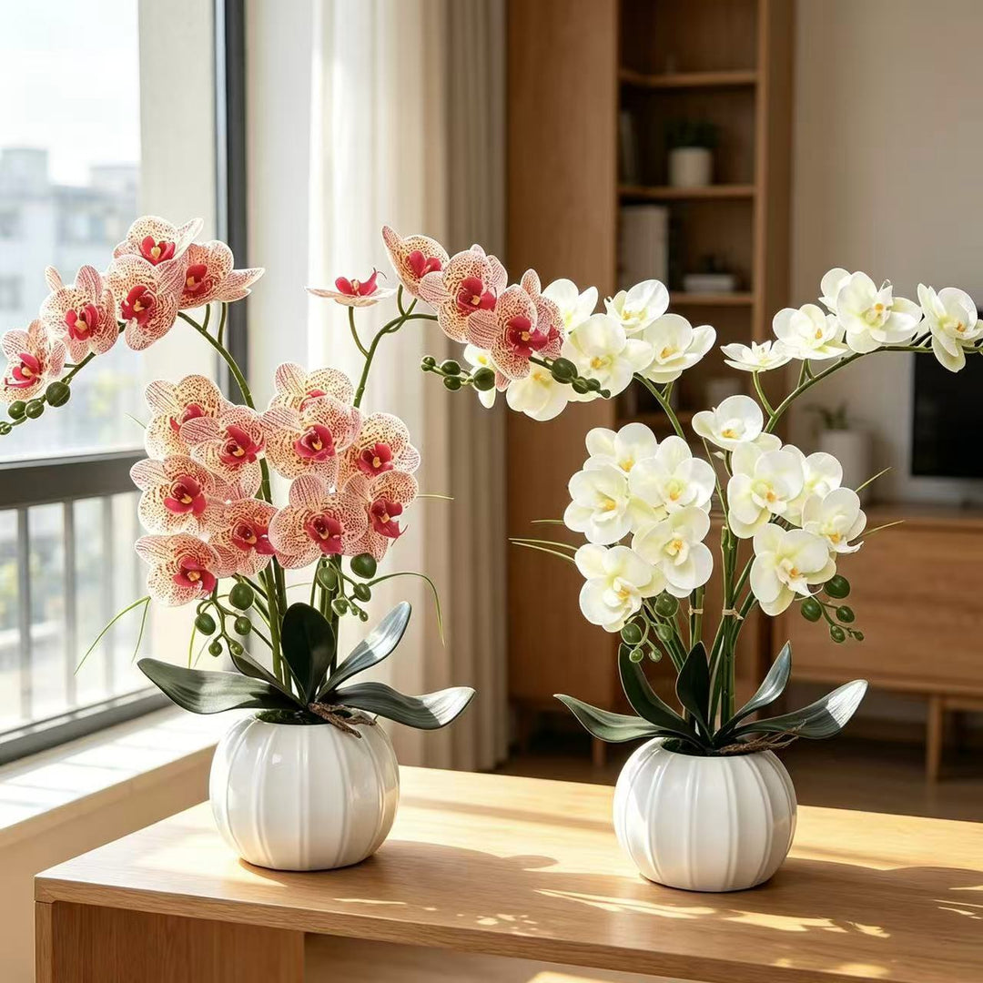Elegant Realistic Orchid Arrangement