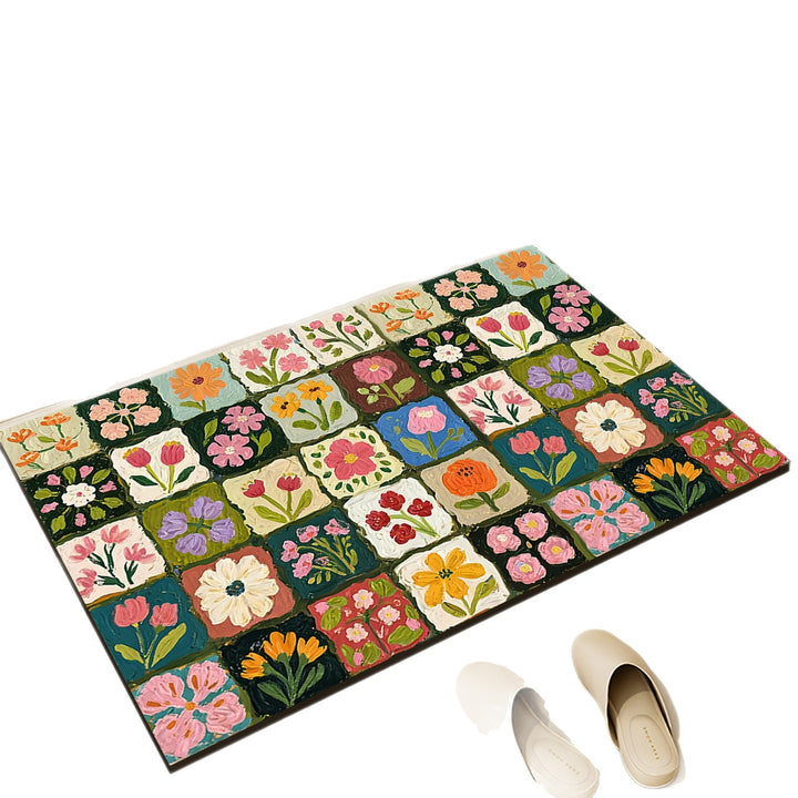 Floral Patterned Indoor Area Rug Kalsten