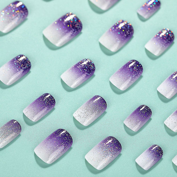 Ombre Glitter Nail Tips Kalsten