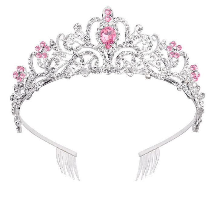 Ladies Sparkling Crystal Tiara with Filigree Design Kalsten
