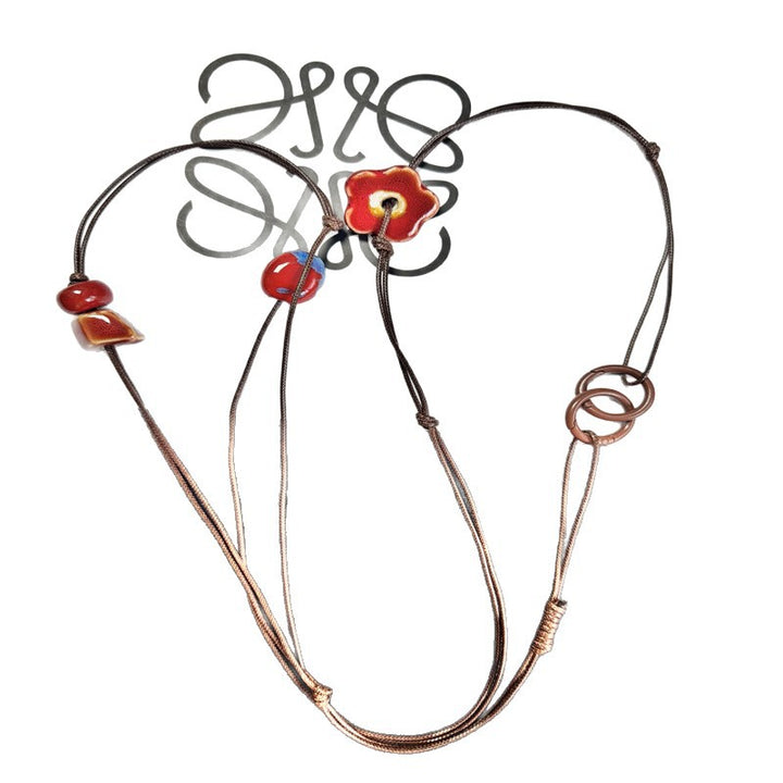 Artistic Floral Charm Necklace Kalsten