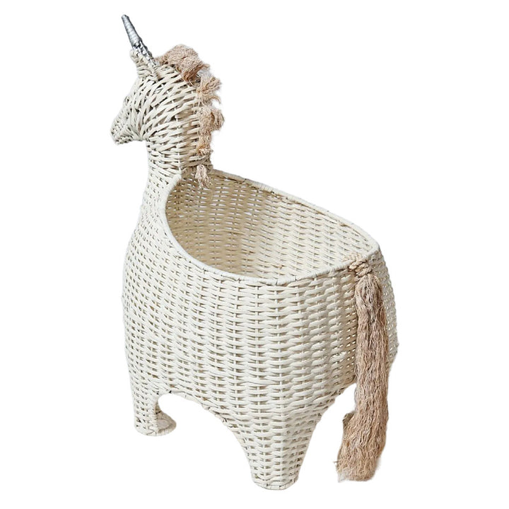 Playful decoration basket in unicorn design Kalsten