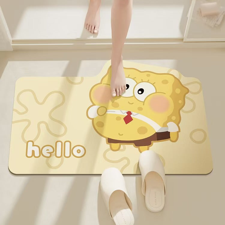 Cartoon Character Themed Bath Mat Kalsten