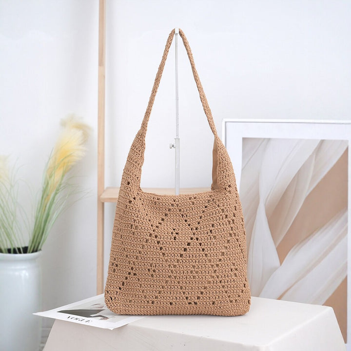 Handcrafted straw shoulder bag Kalsten