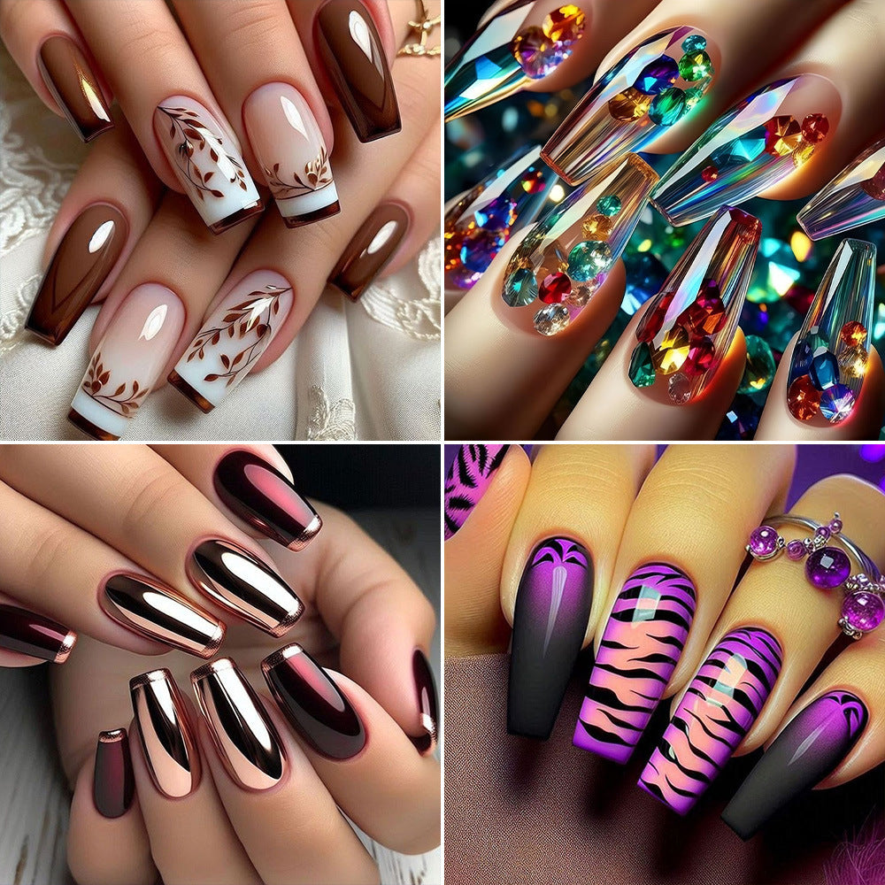 Artistic nail decorations with 3D designs Kalsten