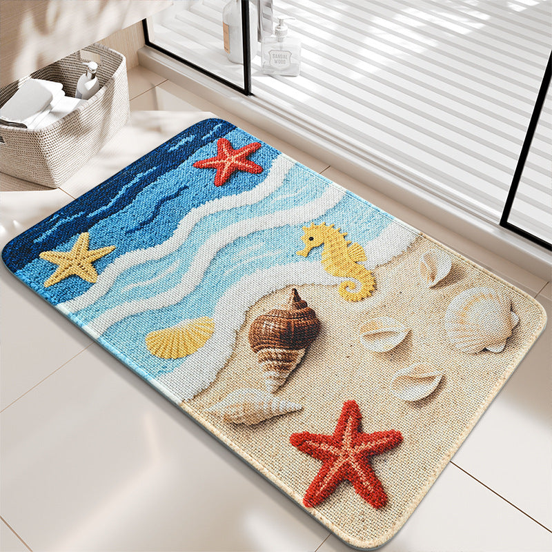Nautical-Themed Bath Mat Kalsten