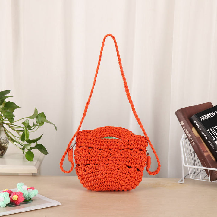 Handcrafted shoulder bag with unique knit design Kalsten
