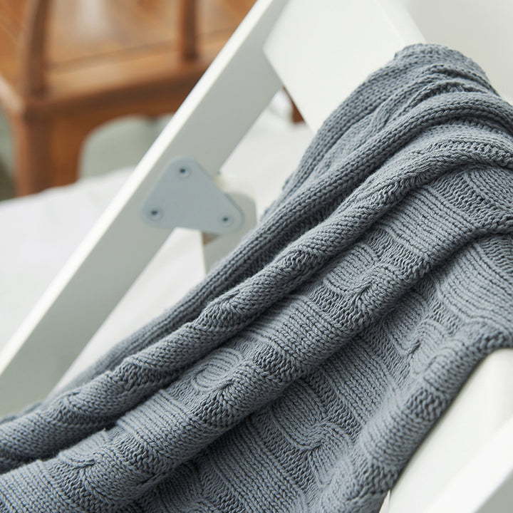 Cable Knit Throw Blanket