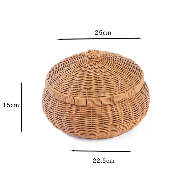 Handcrafted Natural Fiber Storage Container Kalsten
