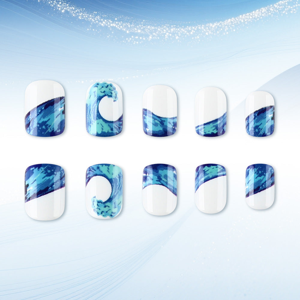 Artistic Ocean Wave Nail Art Set Kalsten