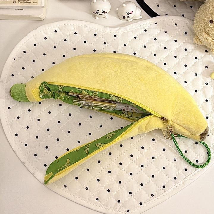 Cute Plush Banana Pencil Case