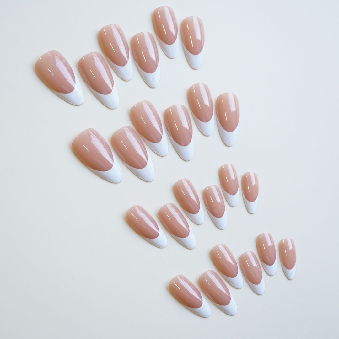 Elegant Coffin-Shaped Press-On Nails
