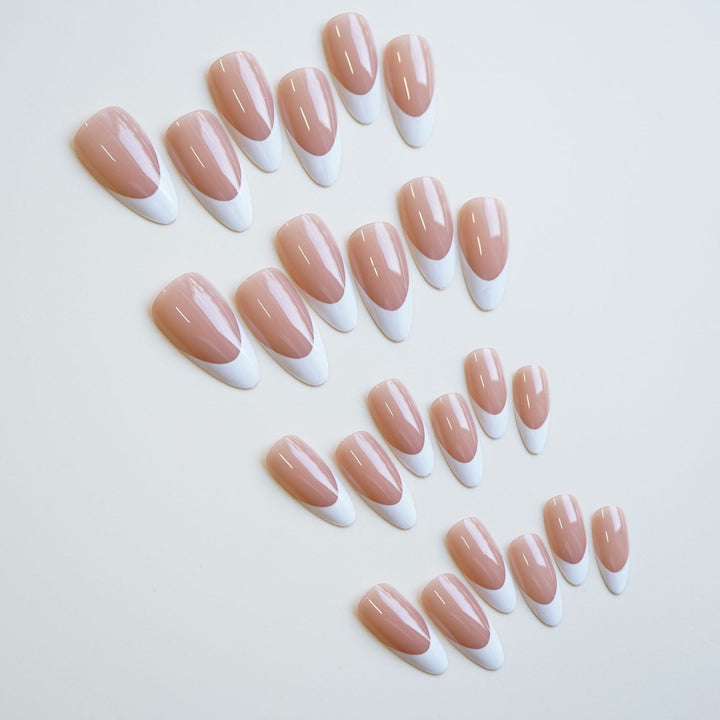 Elegant Coffin-Shaped Press-On Nails