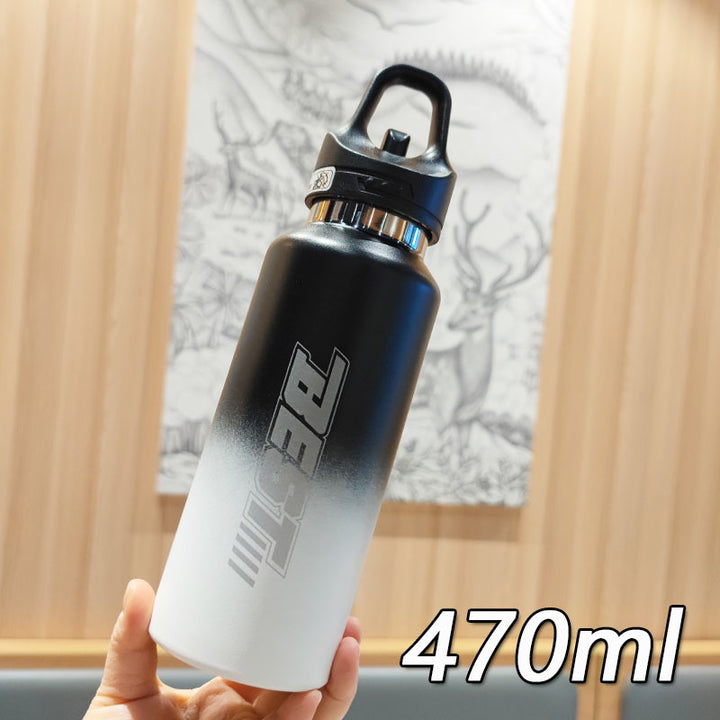 Women's sustainable stainless steel water bottle with leak-proof lid and handle Kalsten