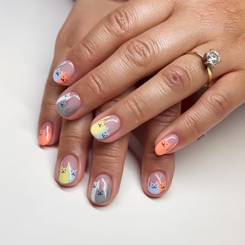 Glamorous Glittery Stiletto Press-On Nails Kalsten