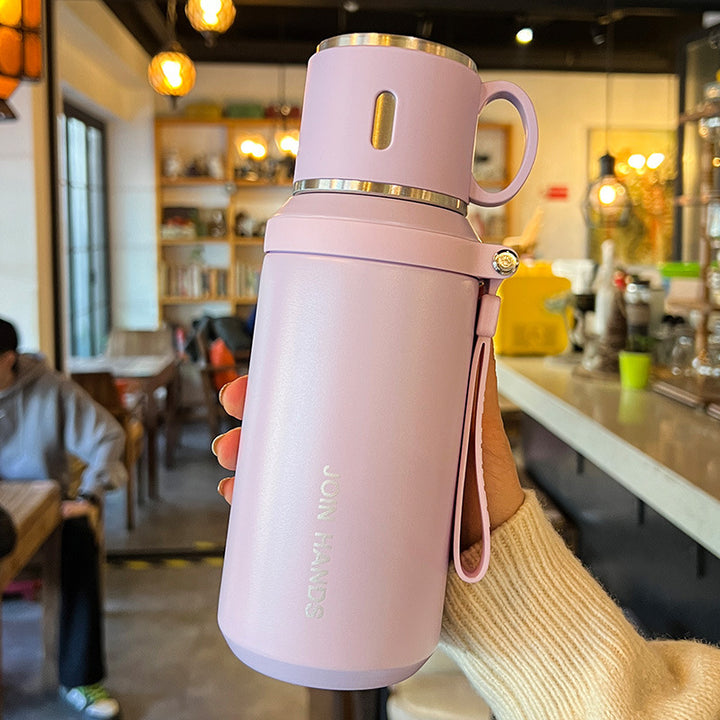 Women's Insulated Travel Water Bottle with Practical Handle Kalsten