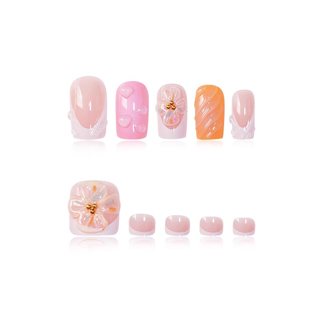Elegant Floral Nail Art Set Kalsten