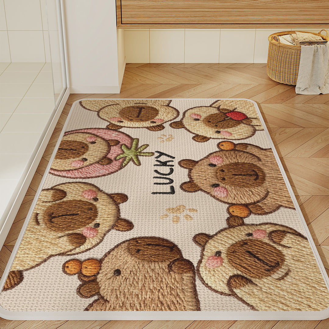 Cute Animal-Themed Bath Mat Kalsten