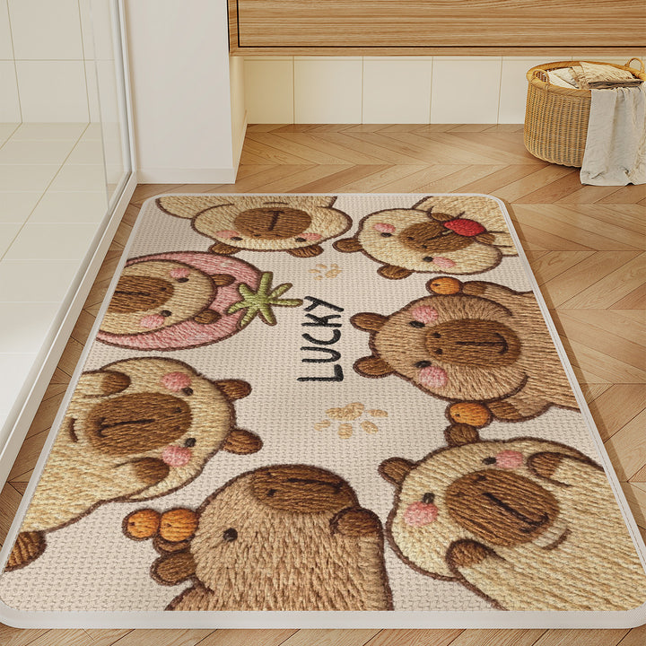 Cute Animal-Themed Bath Mat Kalsten