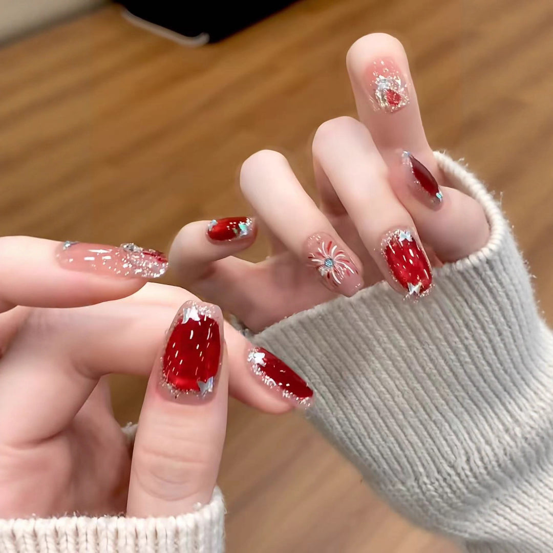 Festive Ornamented Nail Art Set
