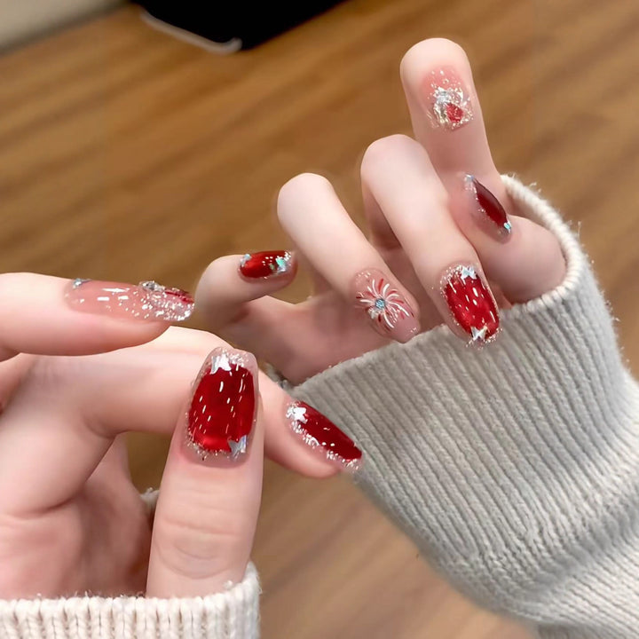 Festive Ornamented Nail Art Set