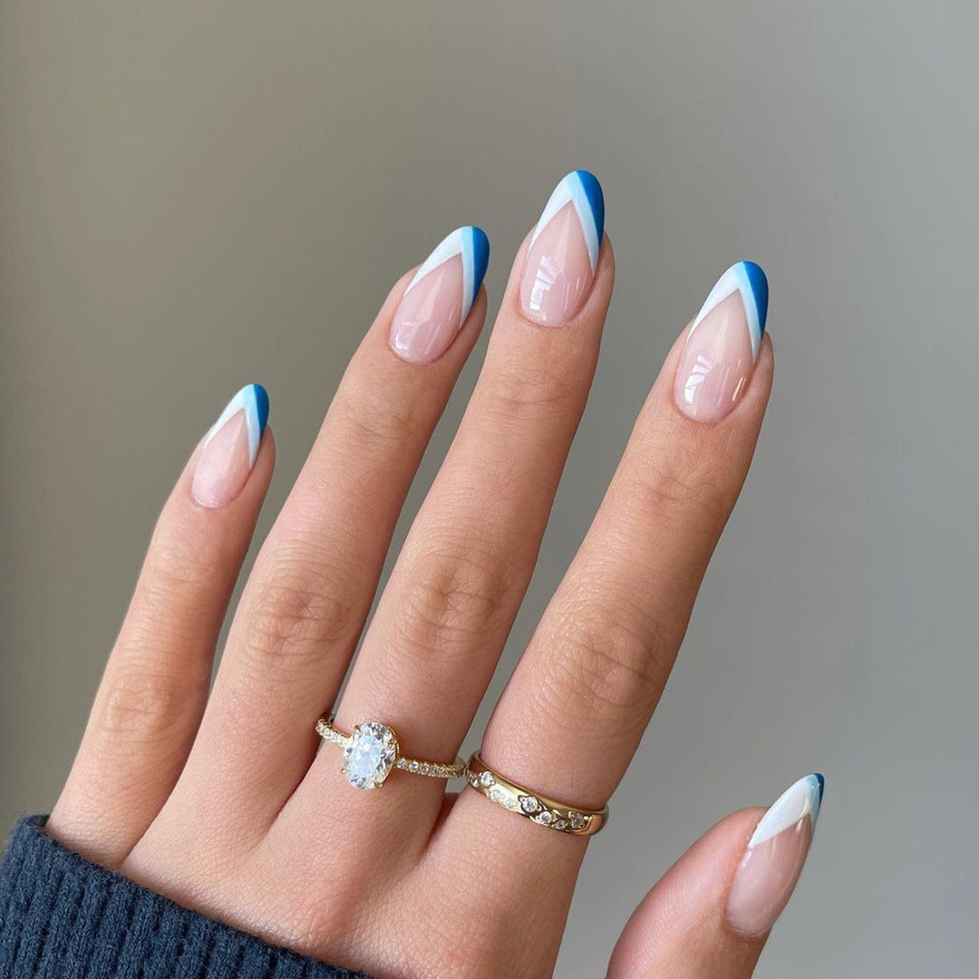 Artful Nail Art with Elegant Tips and Geometric Accents Kalsten