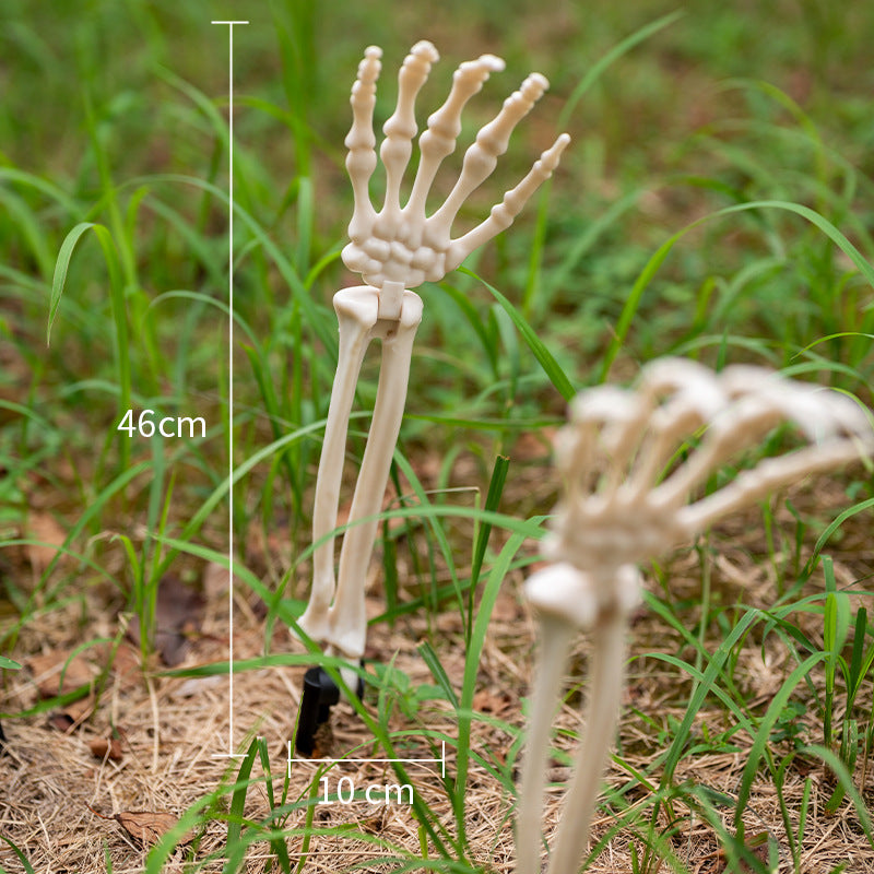 Glow-in-the-Dark Skeleton Hand Garden Stake Kalsten