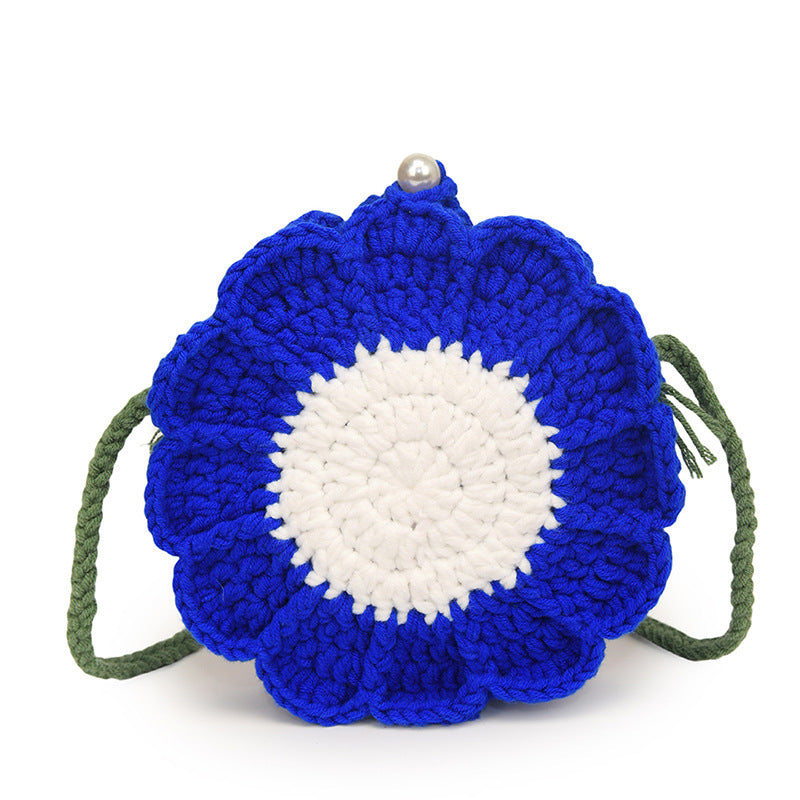 Floral Crochet Crossbody Bag