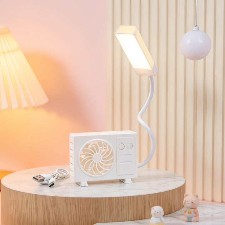 Multifunctional table lamp with integrated fan Kalsten