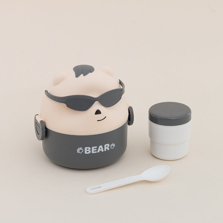 Cute Bear-Themed Portable Snack Container