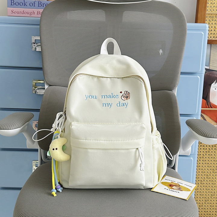 Casual Embroidered Mini Backpack Kalsten