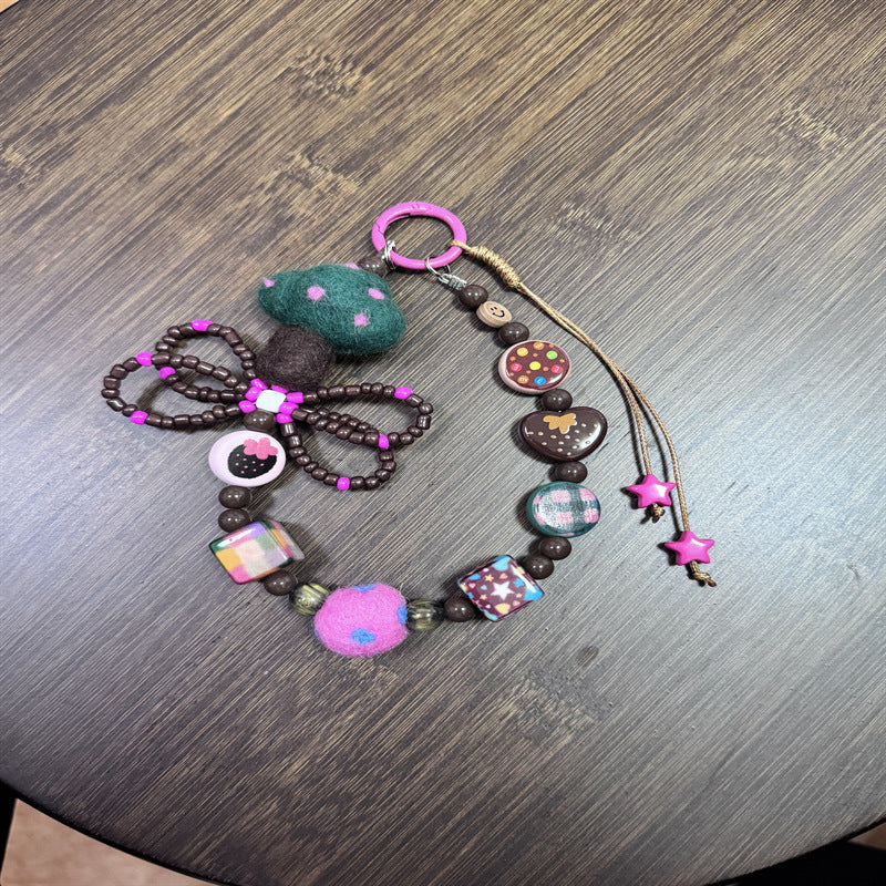 Decorative Beaded Charm Keychain Kalsten 1790135023