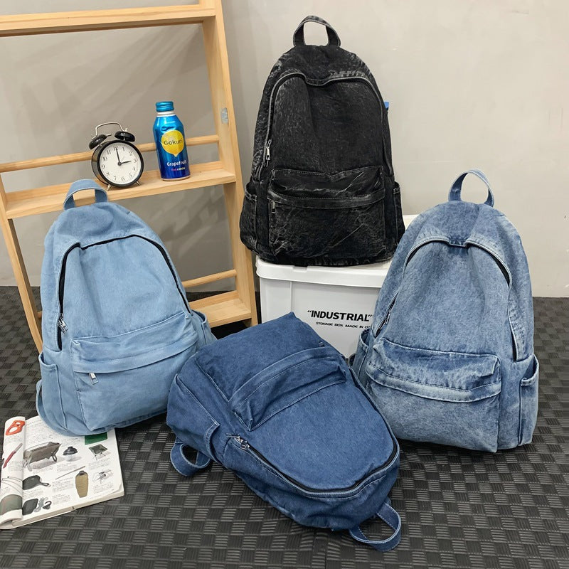 Stylish Casual Denim Backpack Kalsten