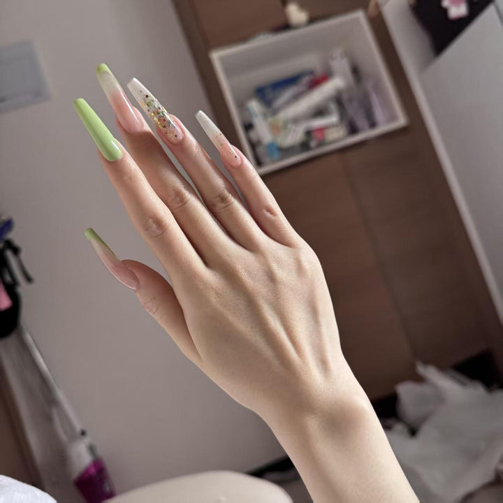 Decorative Long Stiletto Nail Extensions