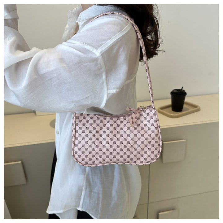 Stylish Checkered Shoulder Bag