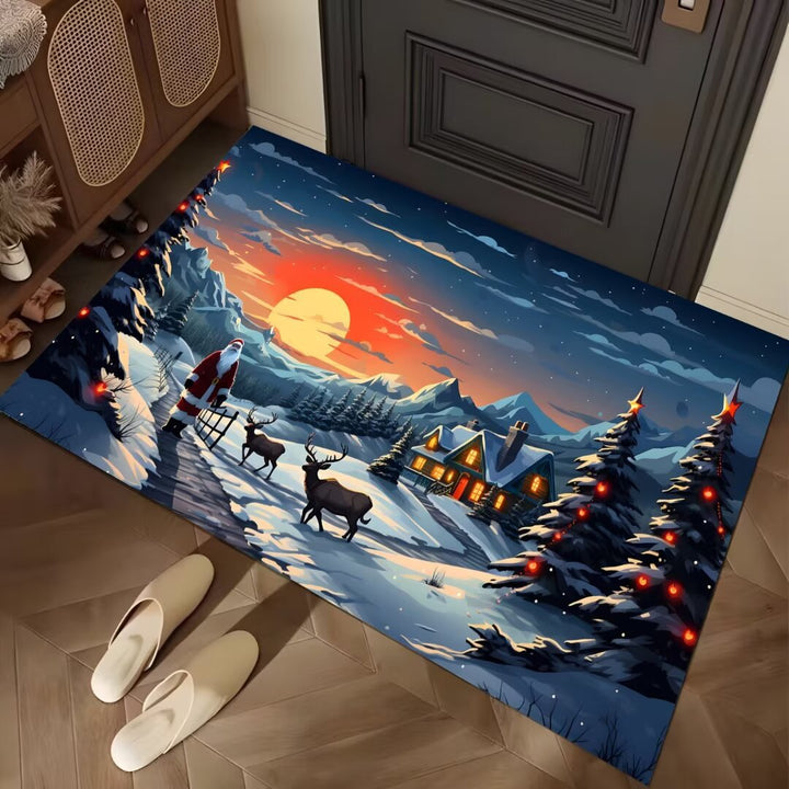 Festive Winter-Themed Entrance Mat Kalsten