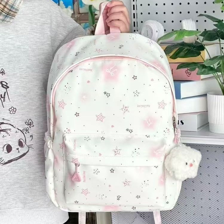 School backpack with playful star design and multiple compartments Kalsten