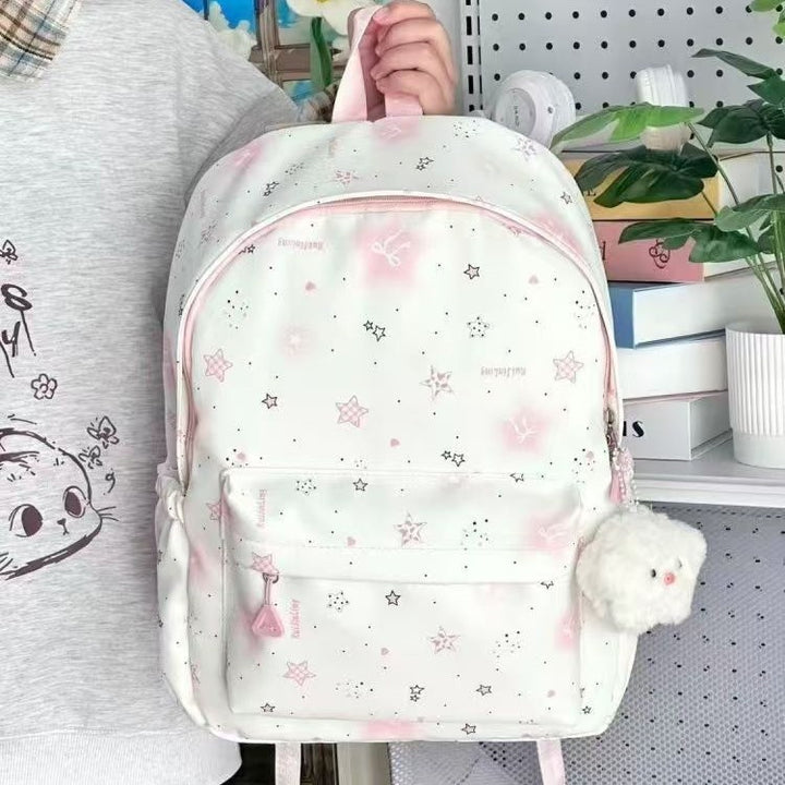 School backpack with playful star design and multiple compartments Kalsten