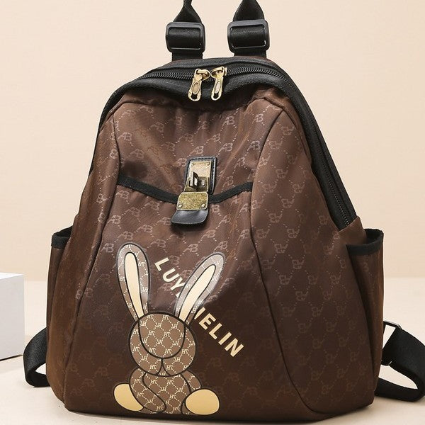 Cute Bunny Print Backpack Kalsten