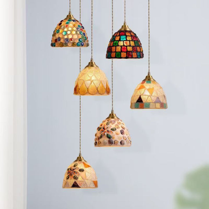 Mosaic Glass Pendant Light