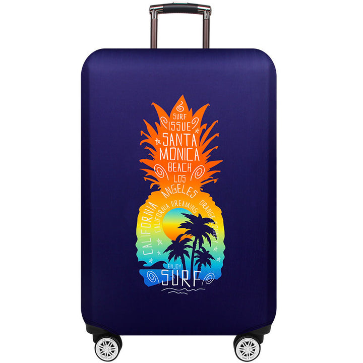 Women's Hard Shell Suitcase with Trendy Surf Motif Kalsten