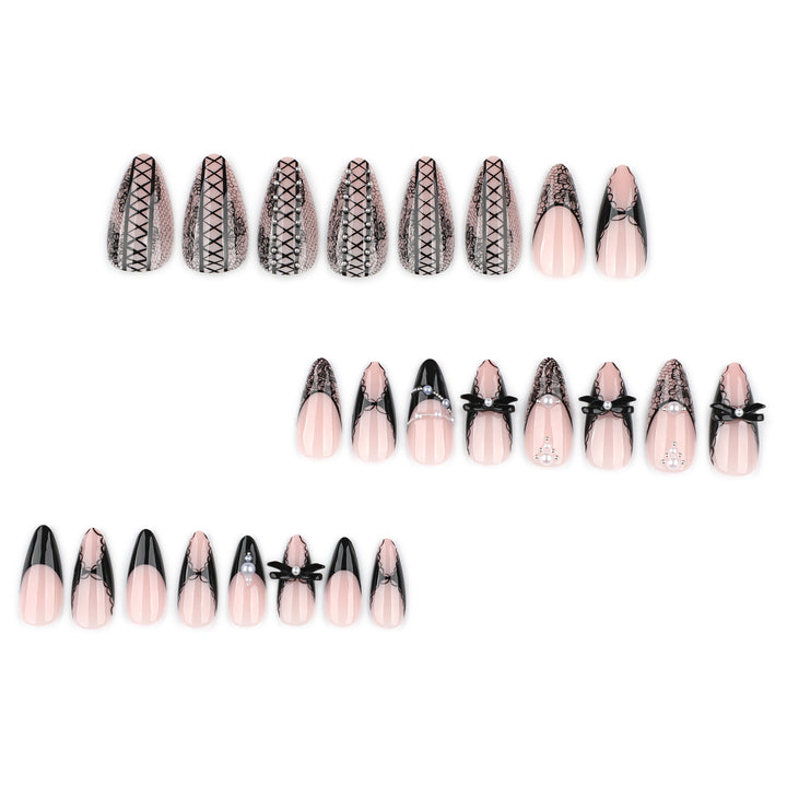 Artful stiletto nails with spike decoration Kalsten