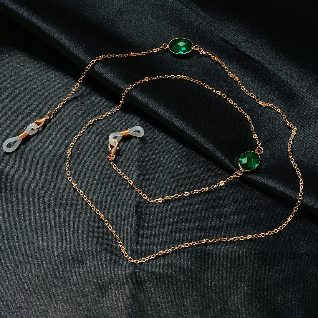 Elegant Gemstone-Embellished Eyewear Holder kalsten