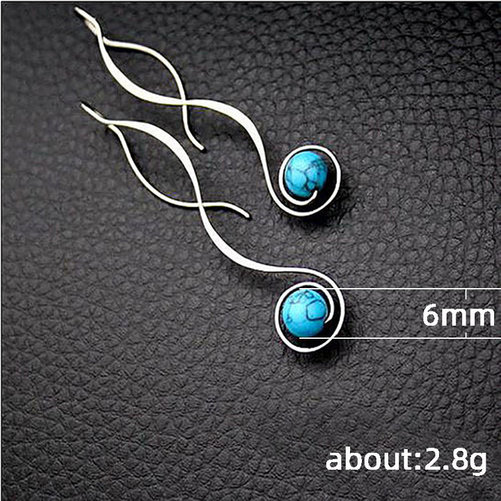Artistic Curved Dangle Earrings Kalsten
