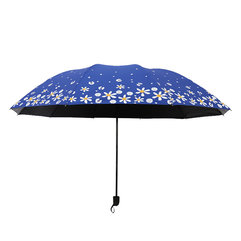 Ladies umbrella with floral design and reinforced frame Kalsten