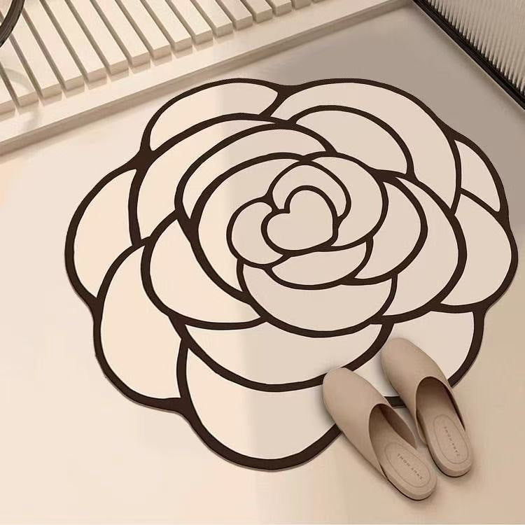 Artistic Floral Design Area Mat