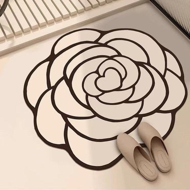 Artistic Floral Design Area Mat
