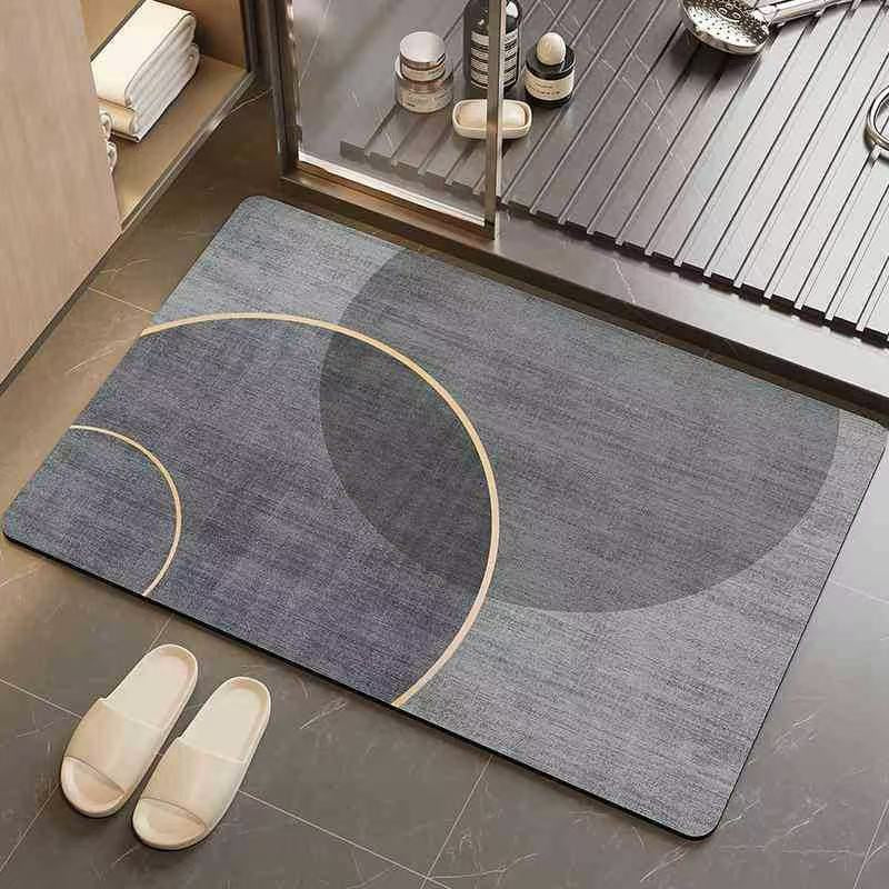 Geometric Pattern Bathroom Mat Kalsten